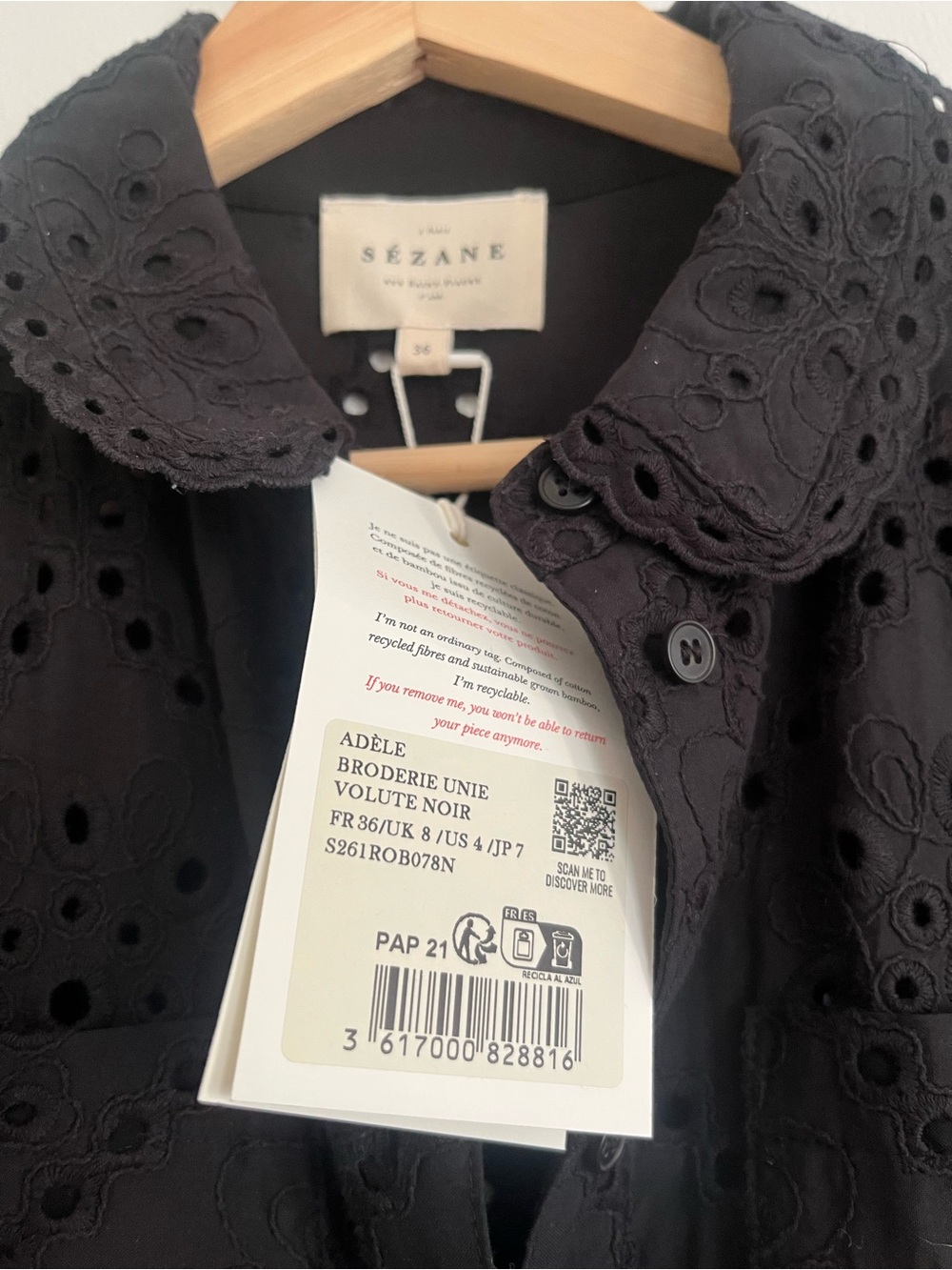 Sezane Adele dress, NWT, size 4 - Picture 4 of 6